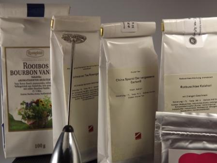 Vier aromatische Teesorten Vier aromatische Teesorten