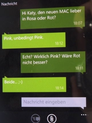 SMS mit Verlauf SMS mit Verlauf